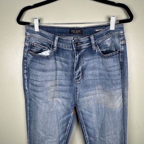 Judy Blue Jeans Womens 13/31 Blue High Rise Skinny Fit Stretch JB82190LT (31x29) - Picture 2 of 12
